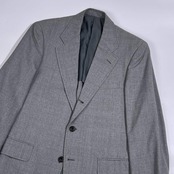 Kent ケント 段返3B 背抜き グレンチェック テーラードジャケット 88A4/グレー メンズ