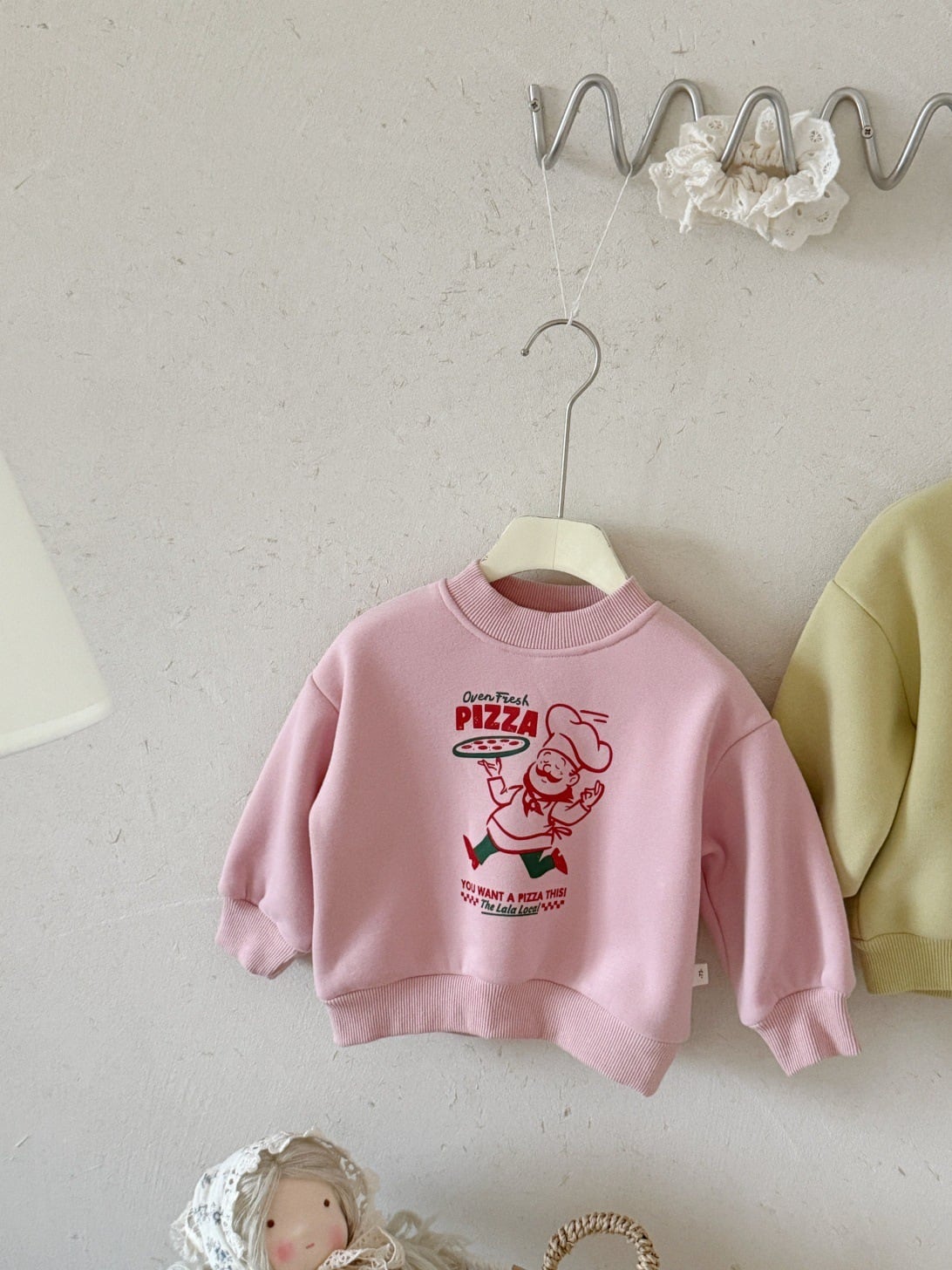 ベビー裏起毛イラストトレーナー