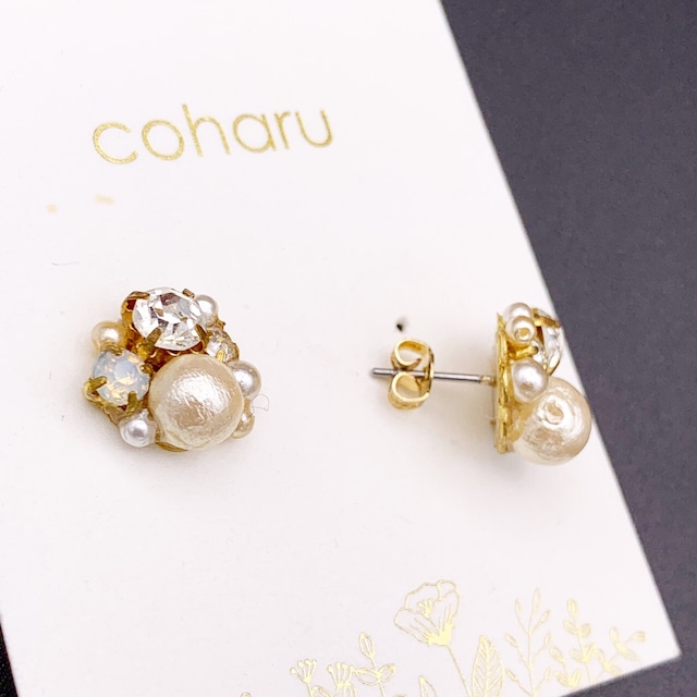 coharu パールビジューピアス