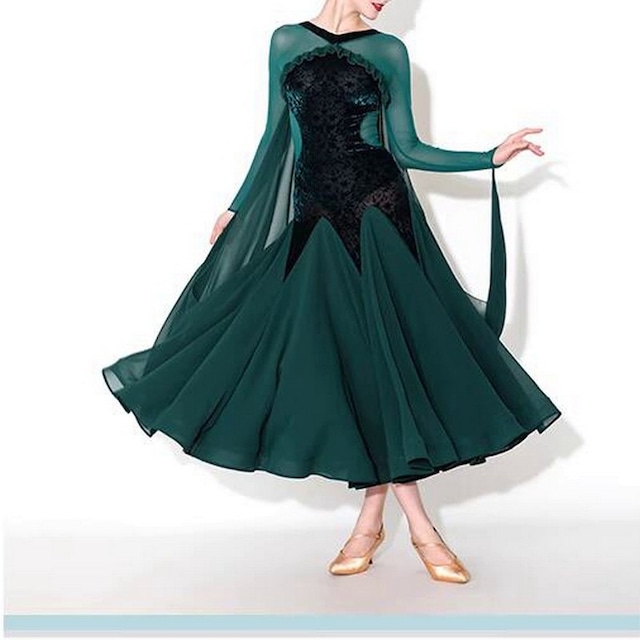 ケープスリーブ ワインレッド・エメラルド ロングドレス ds0985