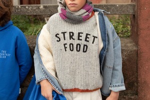 piupiuchick / "STREET FOOD" knitted sweater / Kids