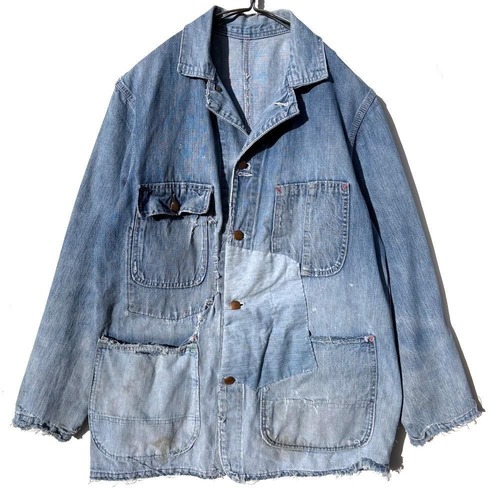 [BIG MAC - Penneys] Vintage High-Aging Coverall Denim Jacket [1970s] Vintage Aging Denim Jacket