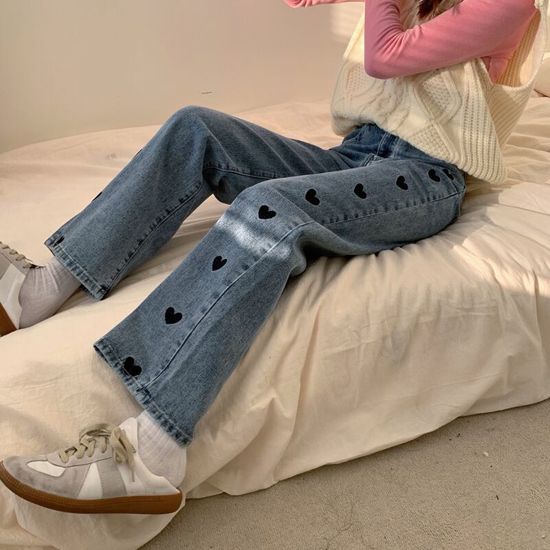 ウェストジーンズ パンツ スプリングオータムルーズ 春物 秋物 試着室35239472226