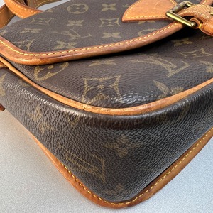 【最終処分SALE】LOUIS VUITTON ルイヴィトン モノグラム ソローニュ M42250 レザー ショルダーバッグ ブラウン A-11911