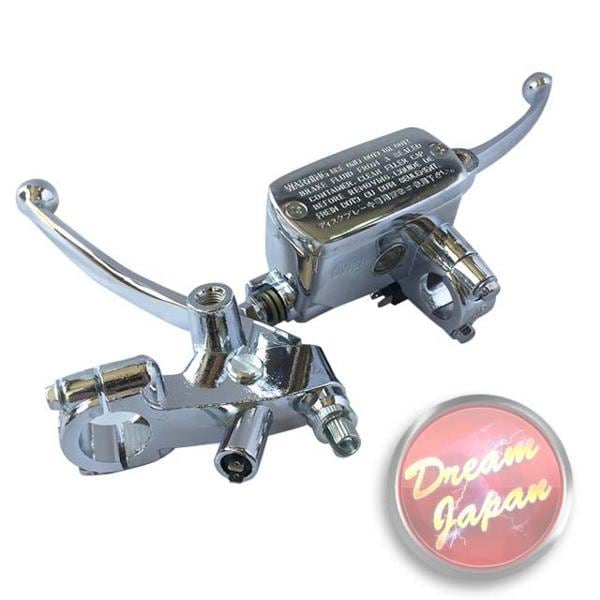 バイク ブレーキ クラッチレバー マスターシリンダー セット メッキ