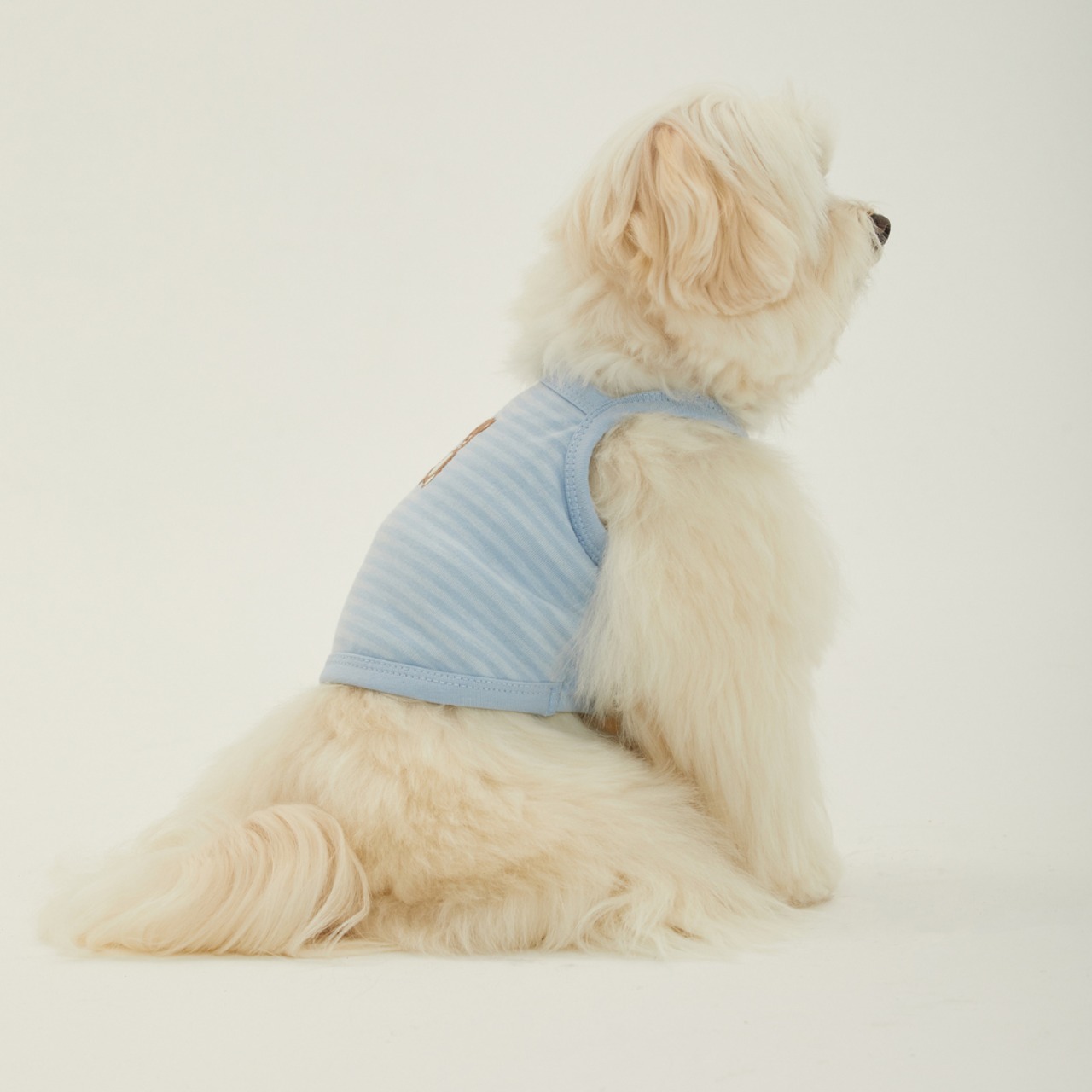 【予約】[ thesallyslaw ] Roony bear top｜Cloud Blue - 4