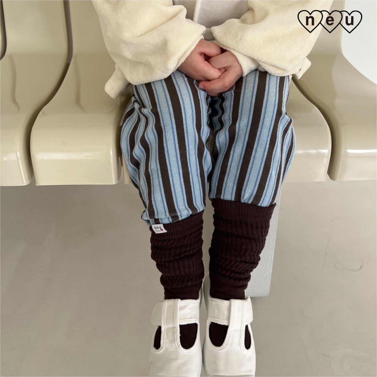 【即納】 ストライプパイルパンツ