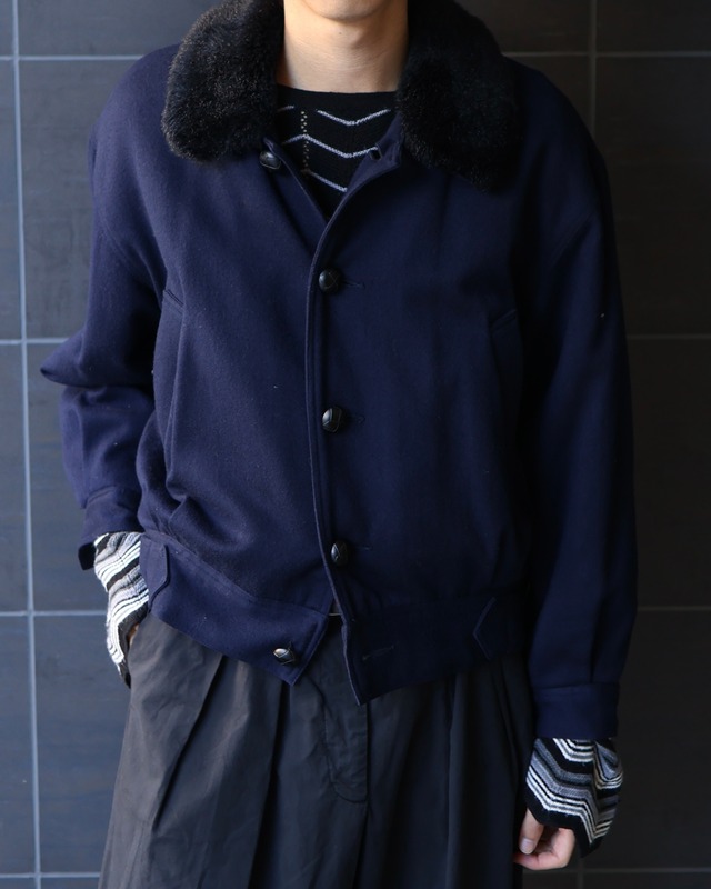 Short length fur blouson