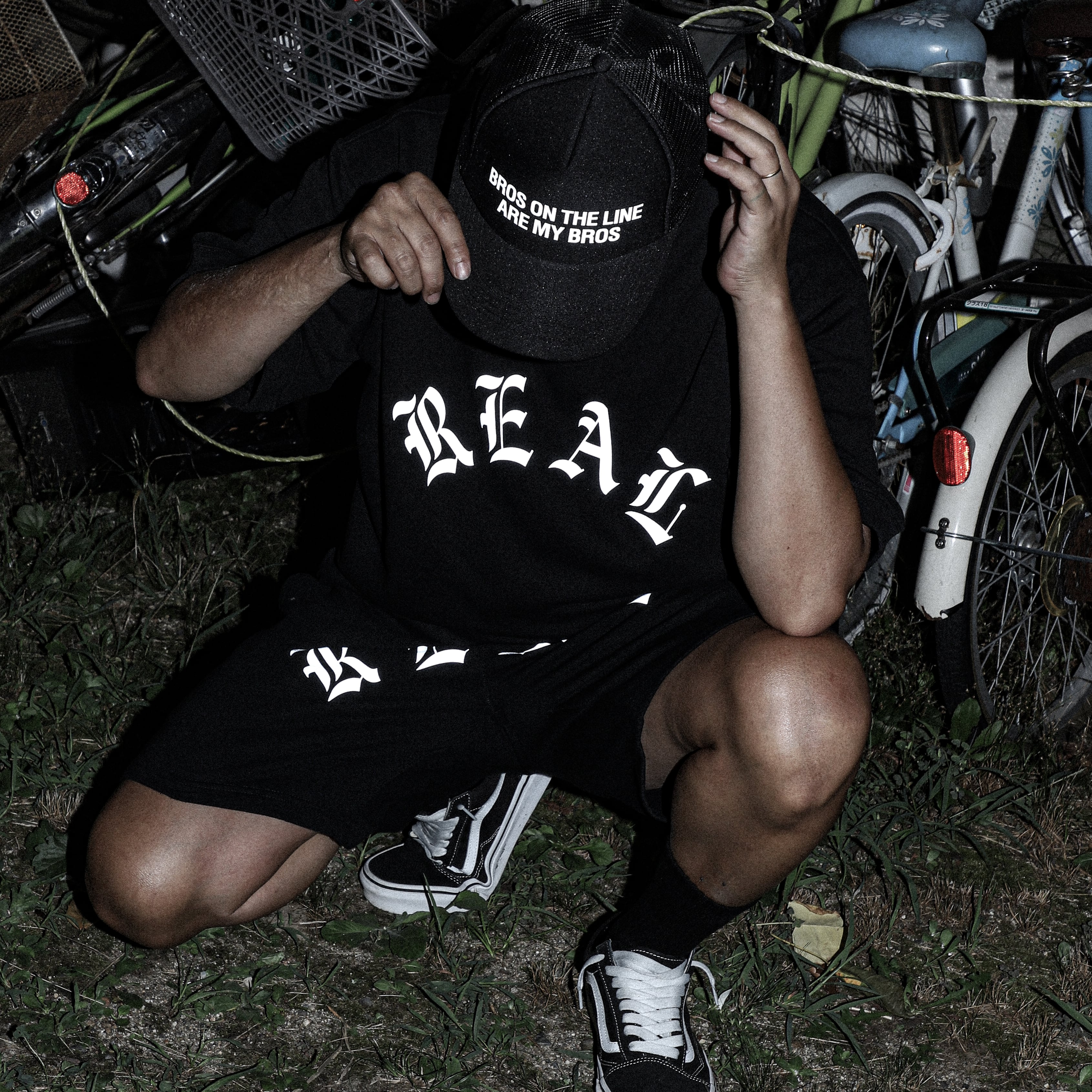 REAL リフレクター(反射) Sweat T-SHIRTS black | REAL ONLINE SHOP