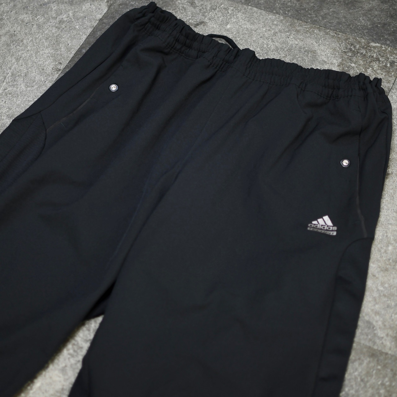 adidas side zip design wide nylon pants