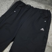 adidas side zip design wide nylon pants