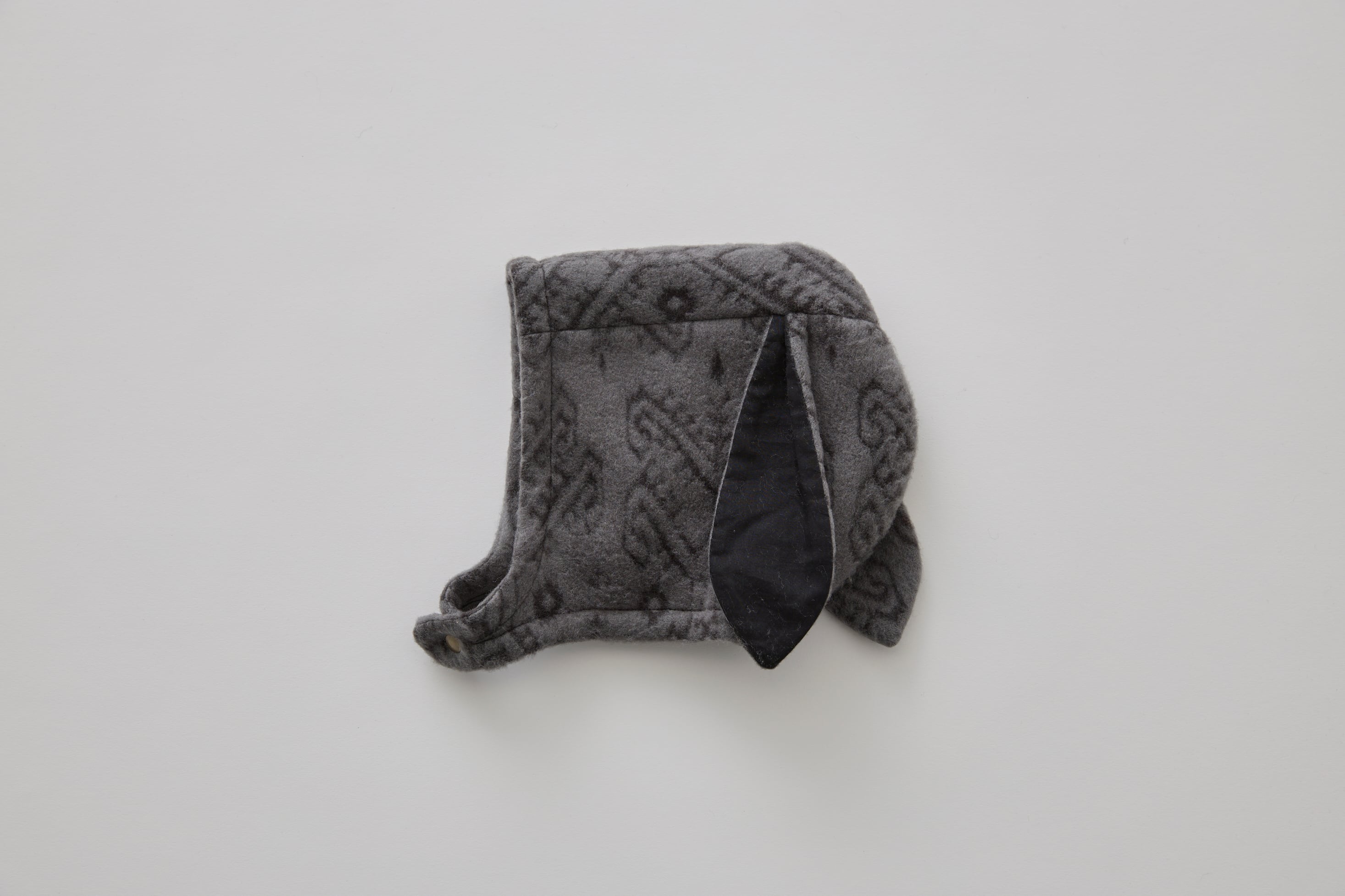 〈 eLfin Folk 25AW 〉Snow Jacquard Bunny Bonnet / gray