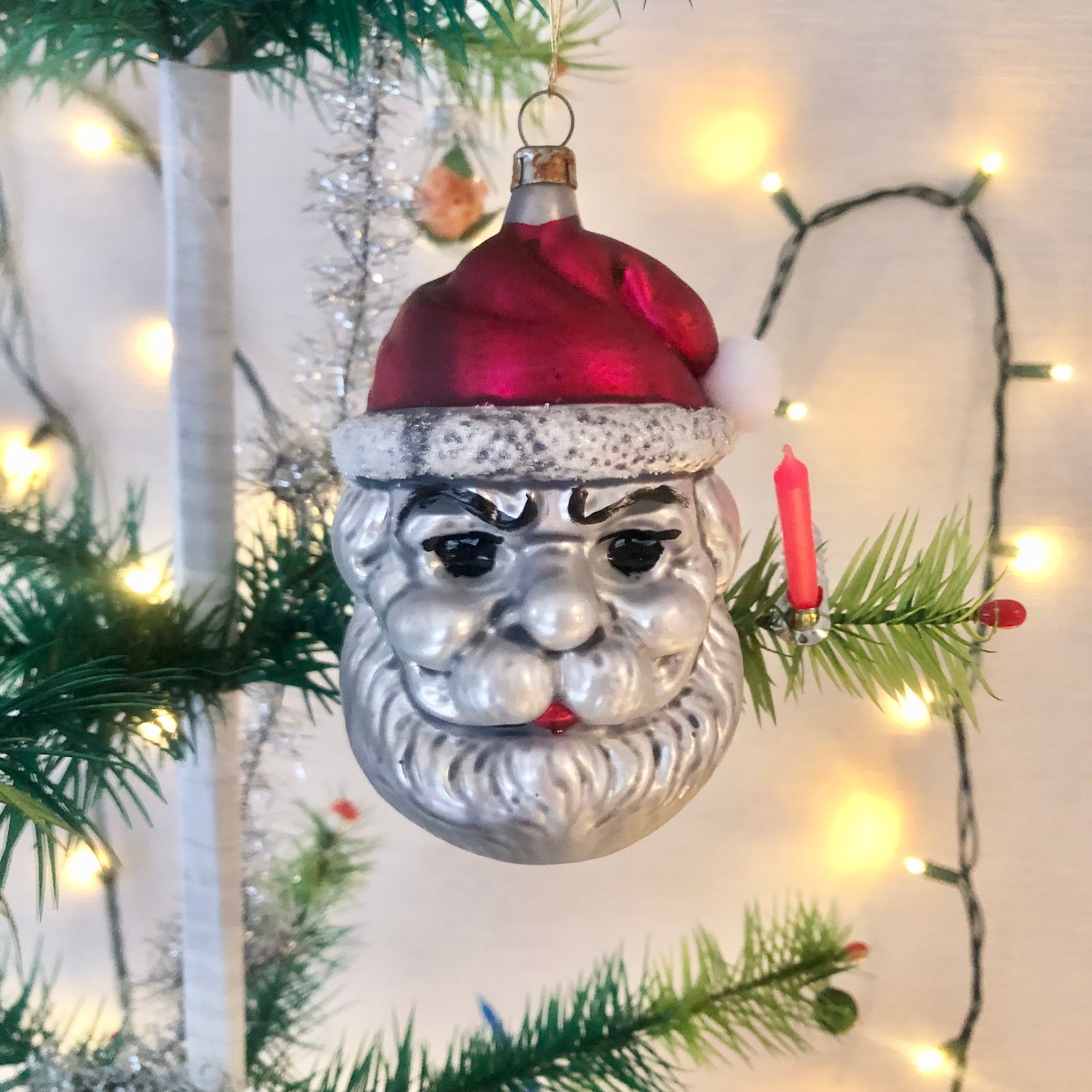 ASTIER de VILLATTE. ドイツ製 木と小人 ガラスオーナメント