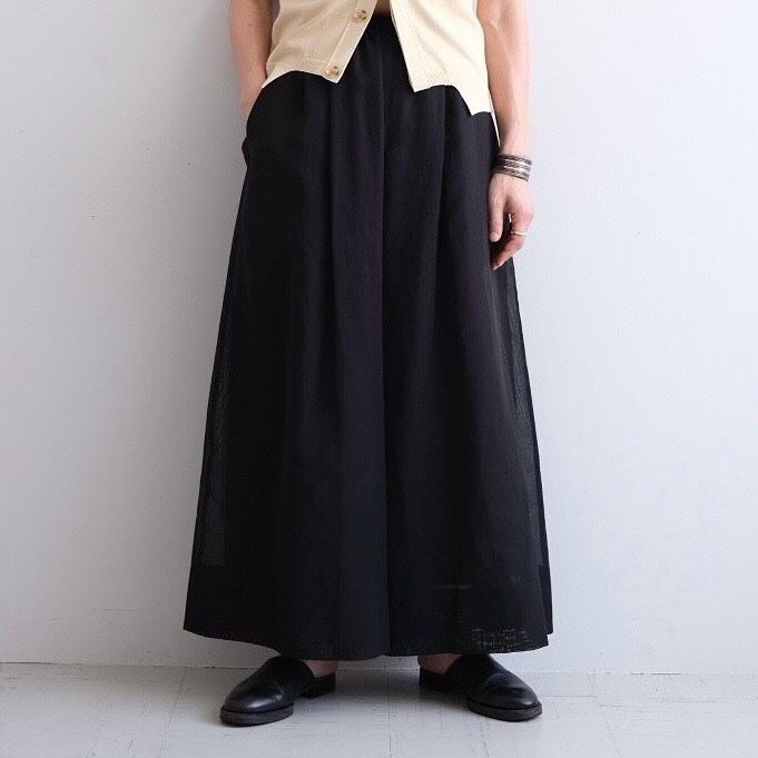TENNE HANDCRAFTED MODERN “ organza wide pants “ black | Lapel