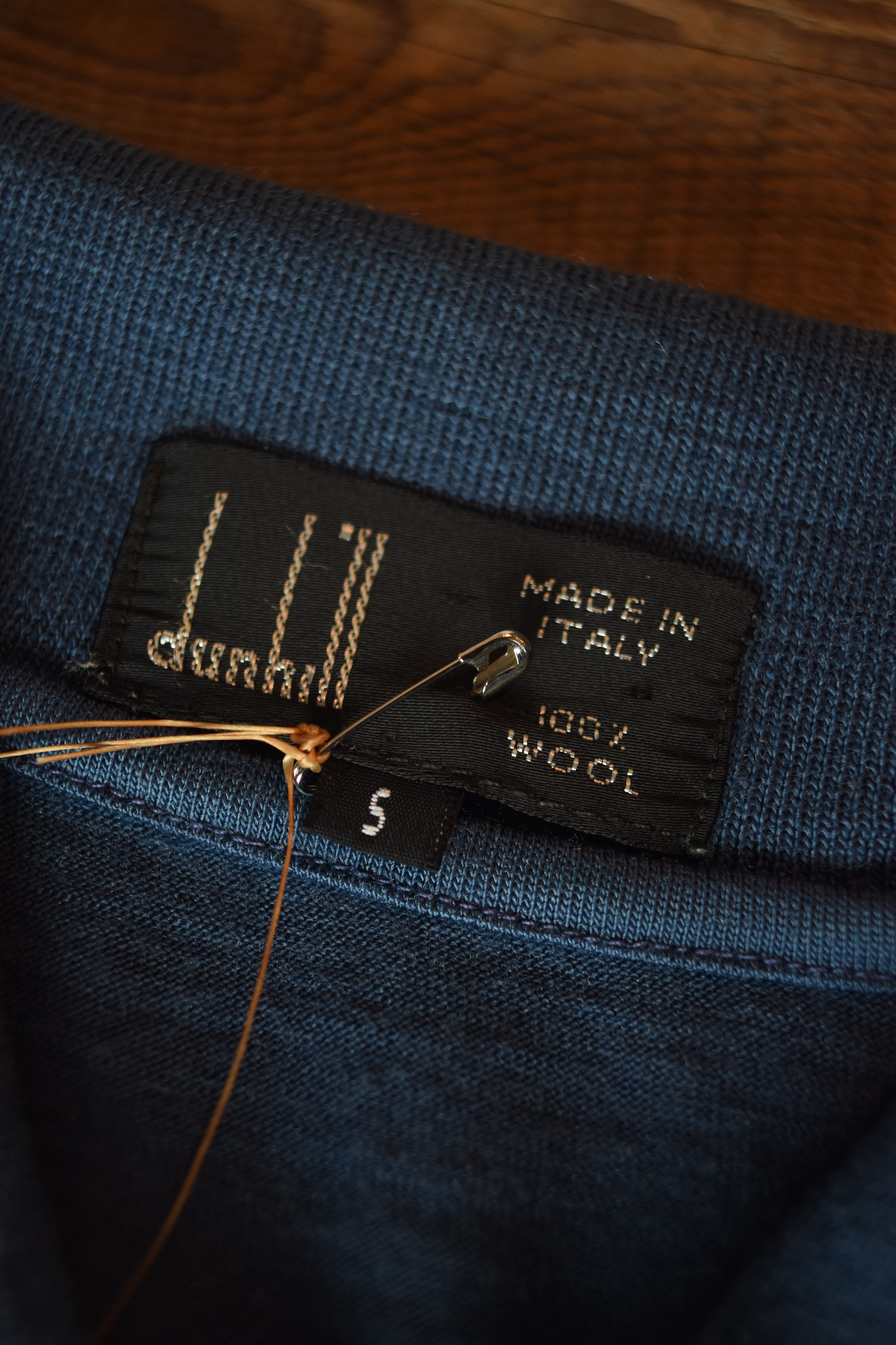 dunhill L/S wool polo shirt Made in Italy | shoitohachi
