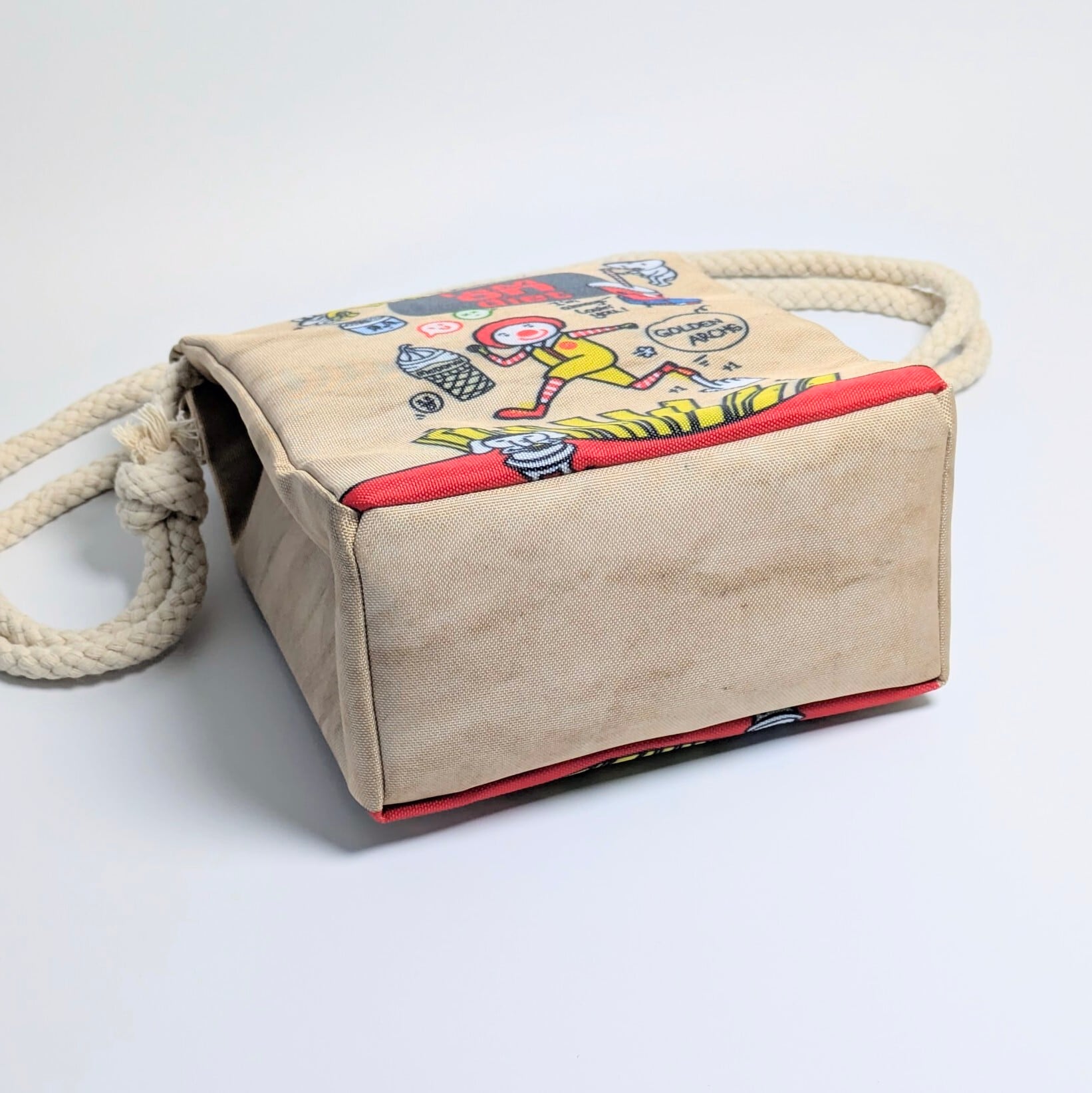 【 McDonald's(マクドナルド ) 】『 I am on diet. 』ロープショルダーバッグ*紙袋風 / Food Bag 〚アメリカン雑貨 アメトイ〛