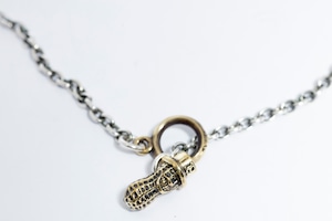 PEANUTS CHAIN 2   SIVER X BRASS    (ROUND OR SQUARE)