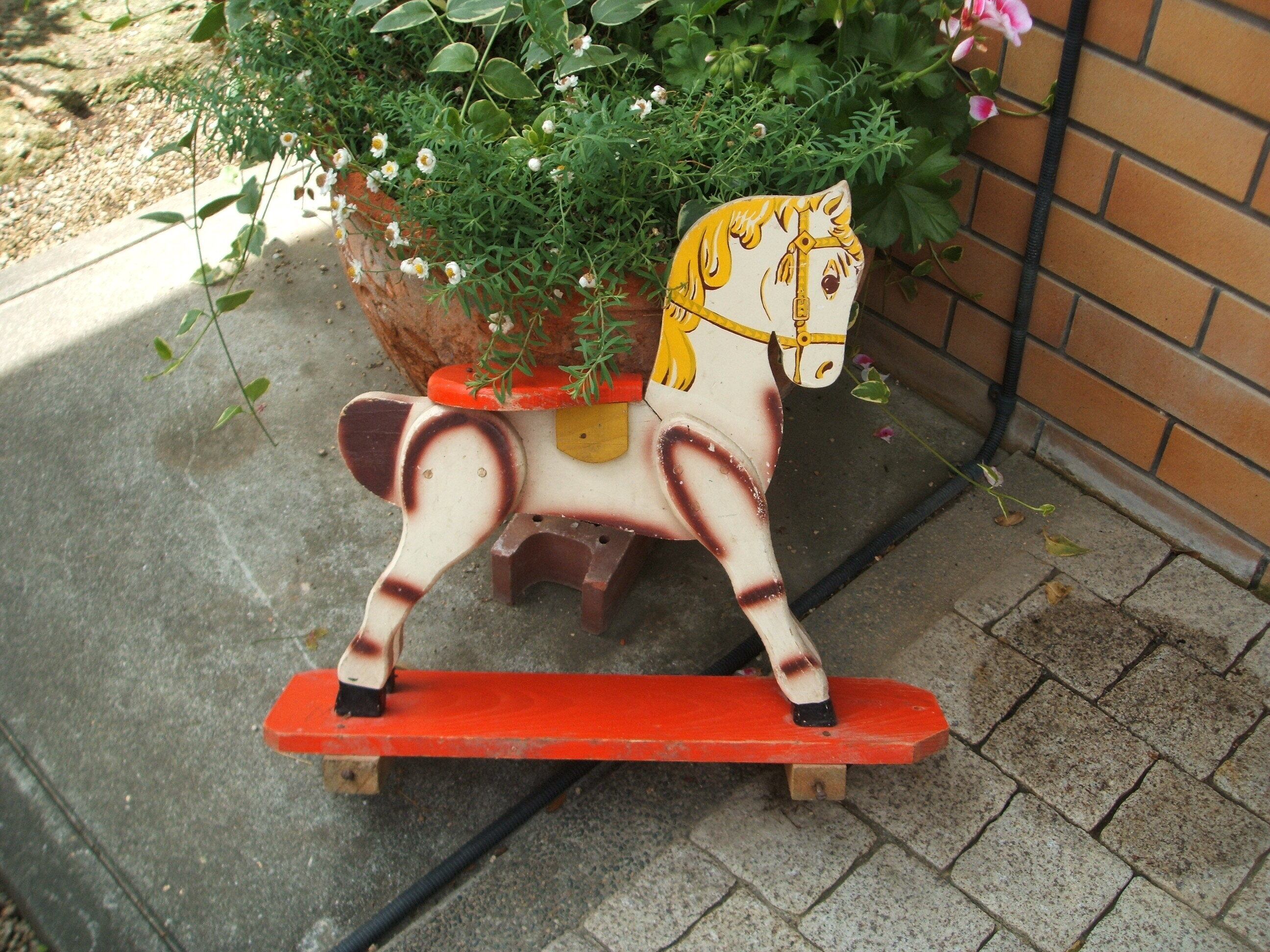 french vintage wooden horse toy フランス ヴィンテージ木馬 | 