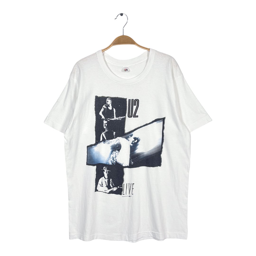 80s U2 USA製 ヴィンテージ Tシャツ ロックT バンドT ホワイト