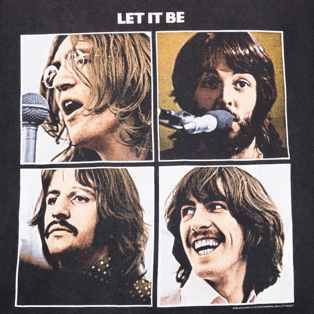 3437B THE BEATLES LET IT BE Tシャツ ビートルズ オフィシャル 2005年 