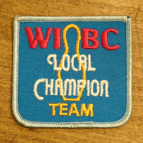 778G9 ワッペン WIBC 女子ボウリング  デッドストック アメリカ US物 アイロン 刺繍 素材 アンティーク ヴィンテージ