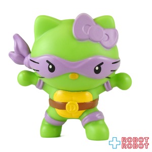 マクドナルド ハローキティ&フレンズ × タートルズ ハローキティ × ドナテロ フィギュア ハッピーミールトイ 2025 カード付き アメリカ限定 日本未発売