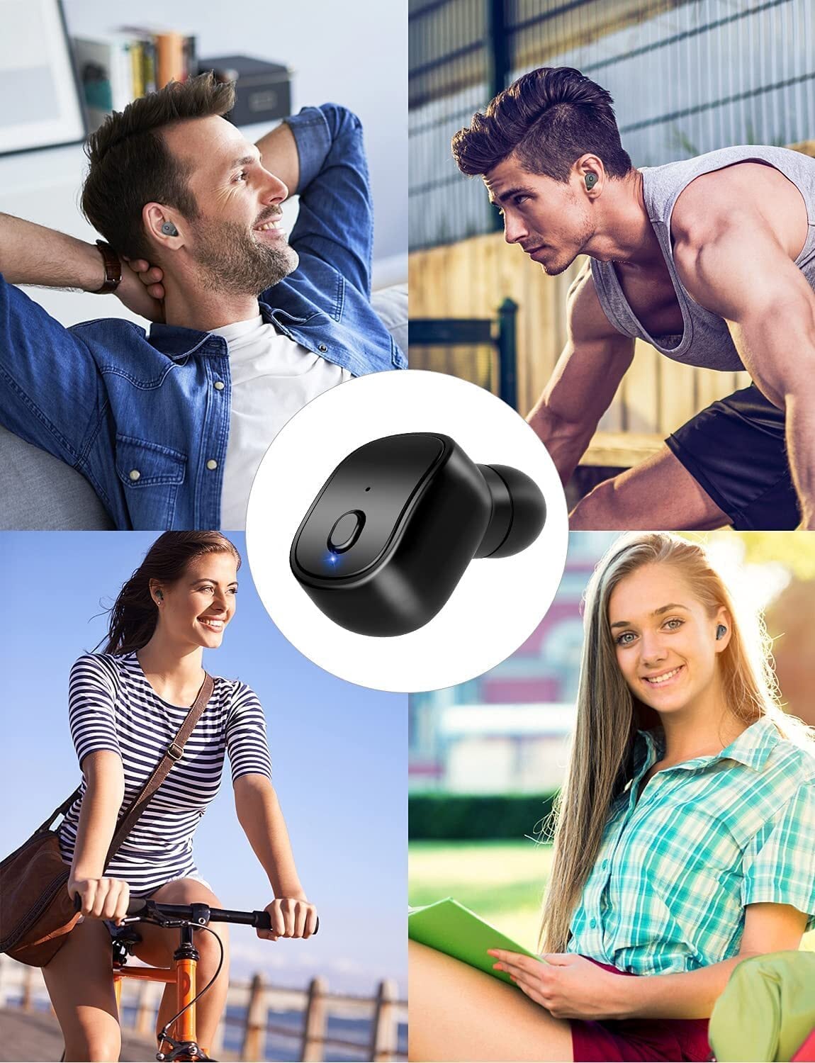 tongotdi イヤホン 片耳 ワイヤレス bluetooth 最小 ミニ 左右耳兼用