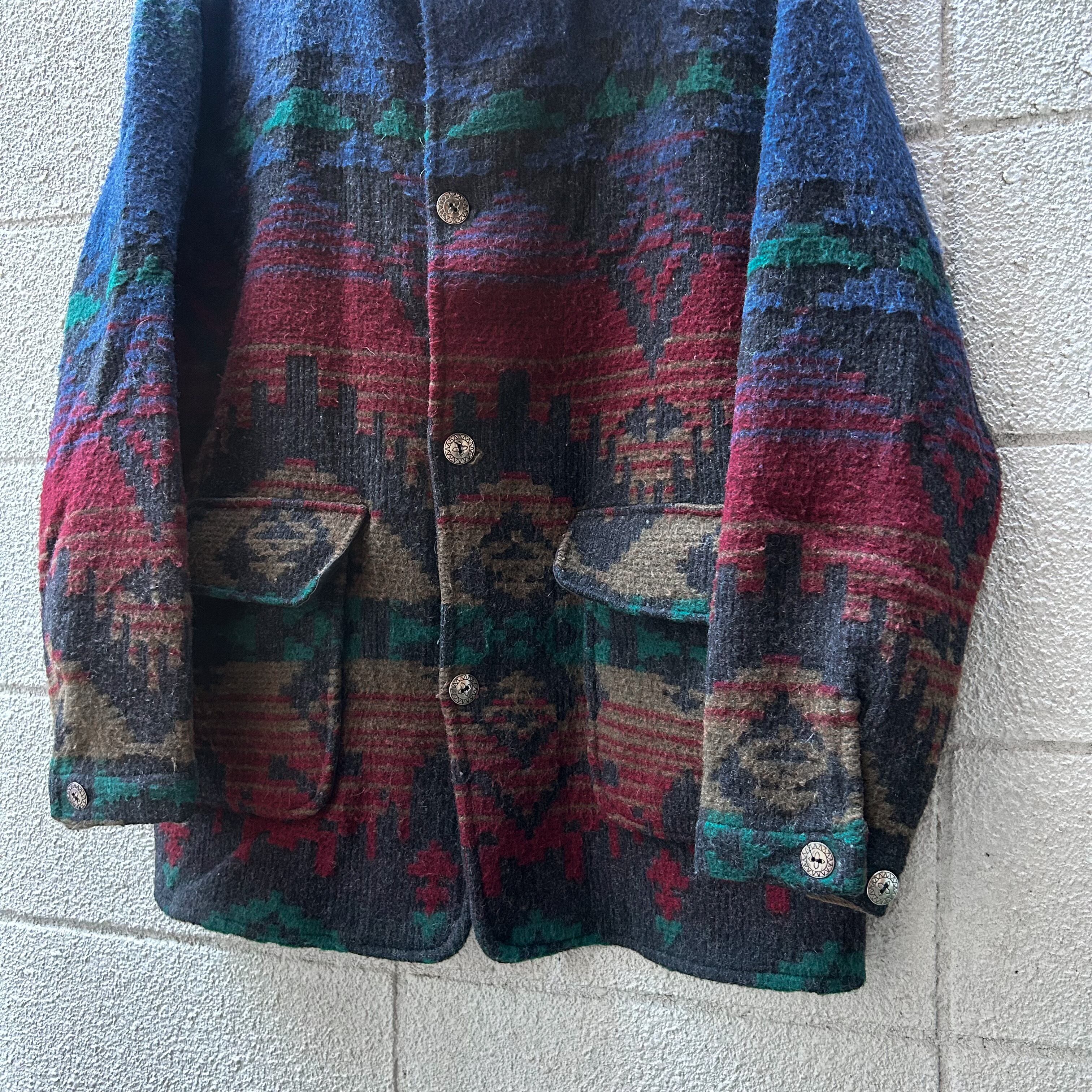 90's USA製 Woolrich Wool Blanket Coat L / ウールリッチ