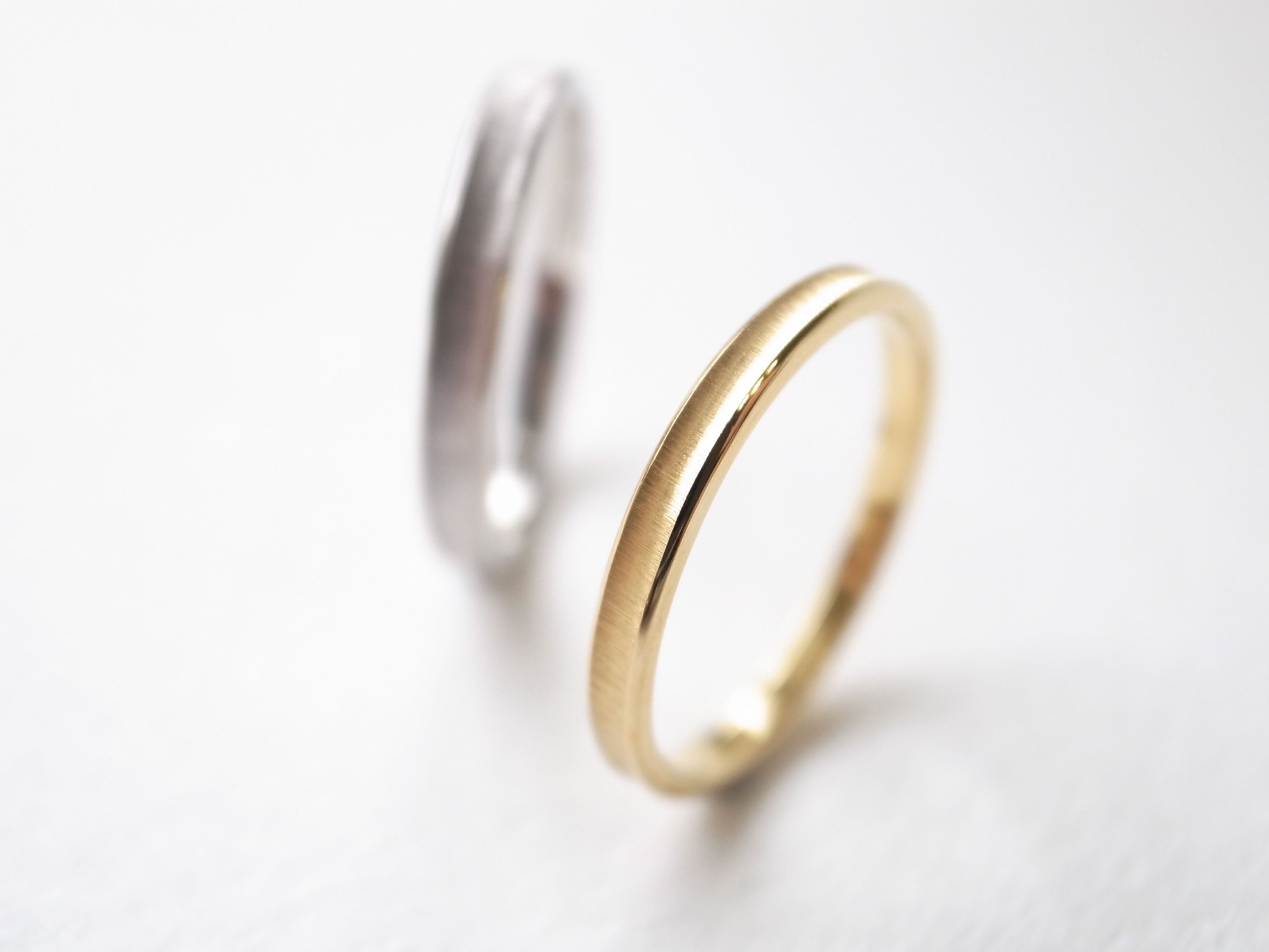 pairing・stamp】K18YG・silver950/gloss ring | niruc pairing・stamp】K18YG・silver950/gloss ring | niruc