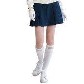 GOXO ゴーエックスオー ゴルフウェア メタルロゴフラッププリーツスカート インディゴ