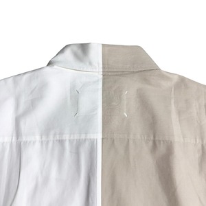 2017aw MAISON MARGIELA bicolor cotton shirt