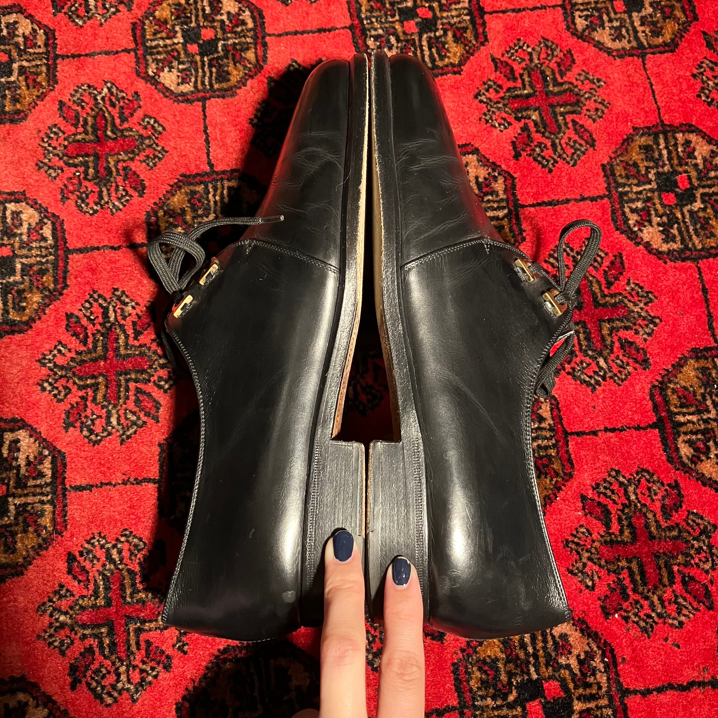 Salvatore Ferragamo LEATHER STRAIGHT TIP SHOES/サルヴァトーレ  