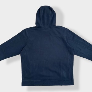 【UNDER ARMOUR】2XL ビッグシルエット パーカー HUNT ロゴ プリント スウェット フーディー hoodie プルオーバー アンダーアーマー フードロゴ us古着