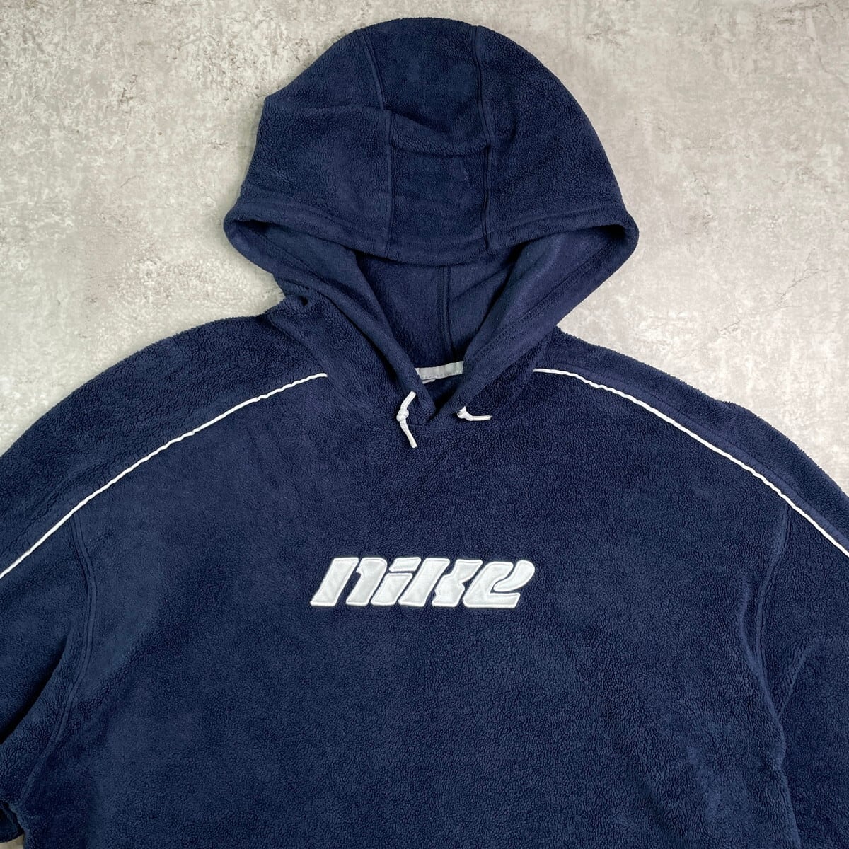 00年代 NIKE ナイキ フリースパーカー センターロゴ刺繍 メンズ2XL