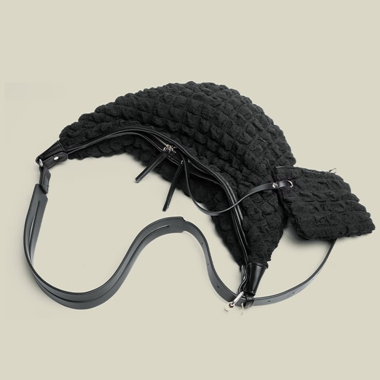 Crescent Fabric Shoulder Bag BG0103