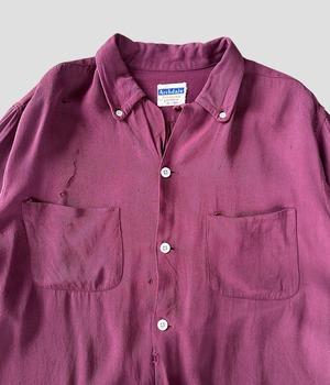 -Archdale- Vintage 50-60s L Rayon Shirt