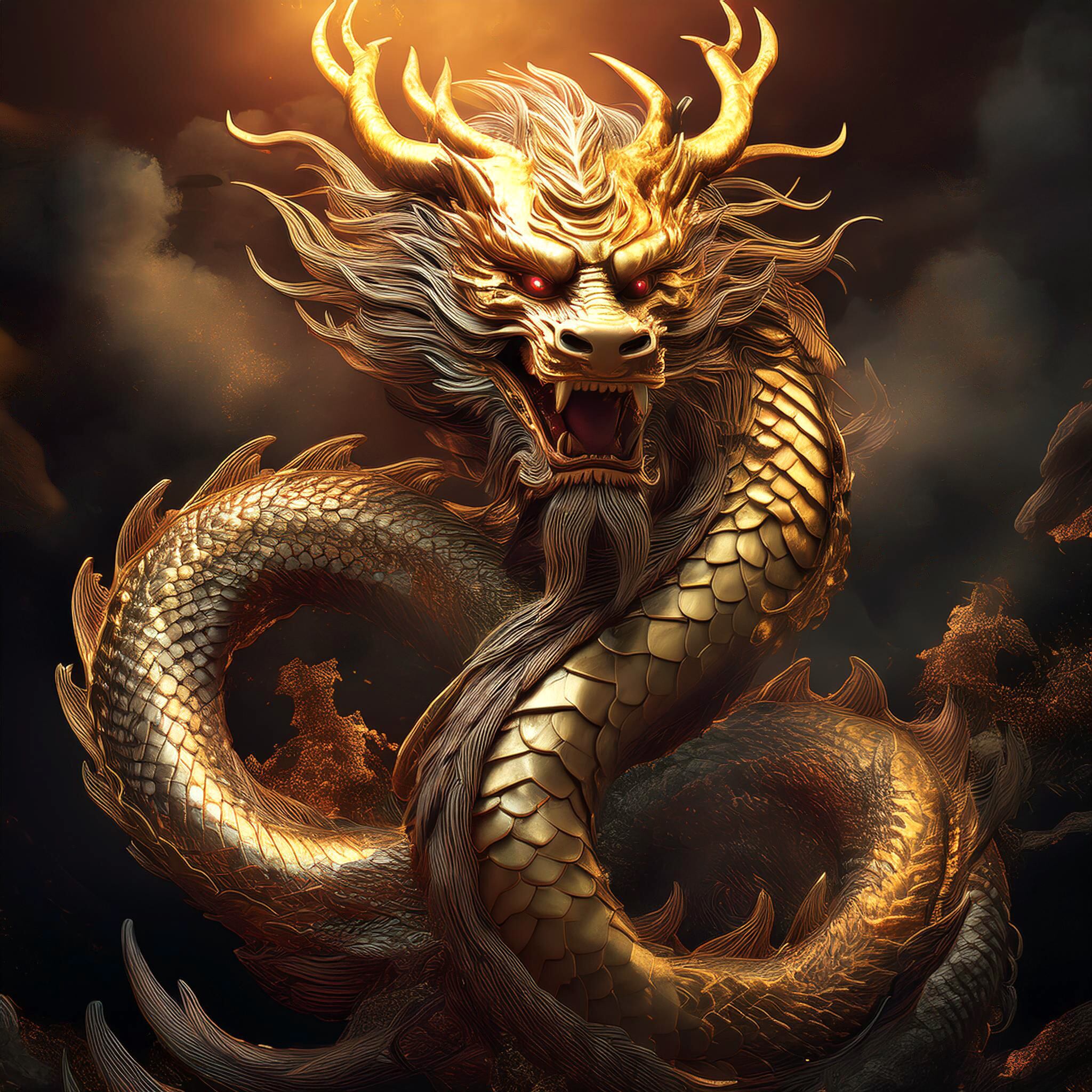 黄金の龍神（アイコン用5点セット） | Icon Labo BREEZE