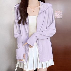 UV パーカー 接触冷感 レディース 夏 韓国 羽織り 大人 カジュアル おしゃれ ゆったり オーバーサイズ 紫外線対策 日焼け防止 薄手 UPF50+ 涼しい アウター サマー カーディガン 大人可愛い 大人女子