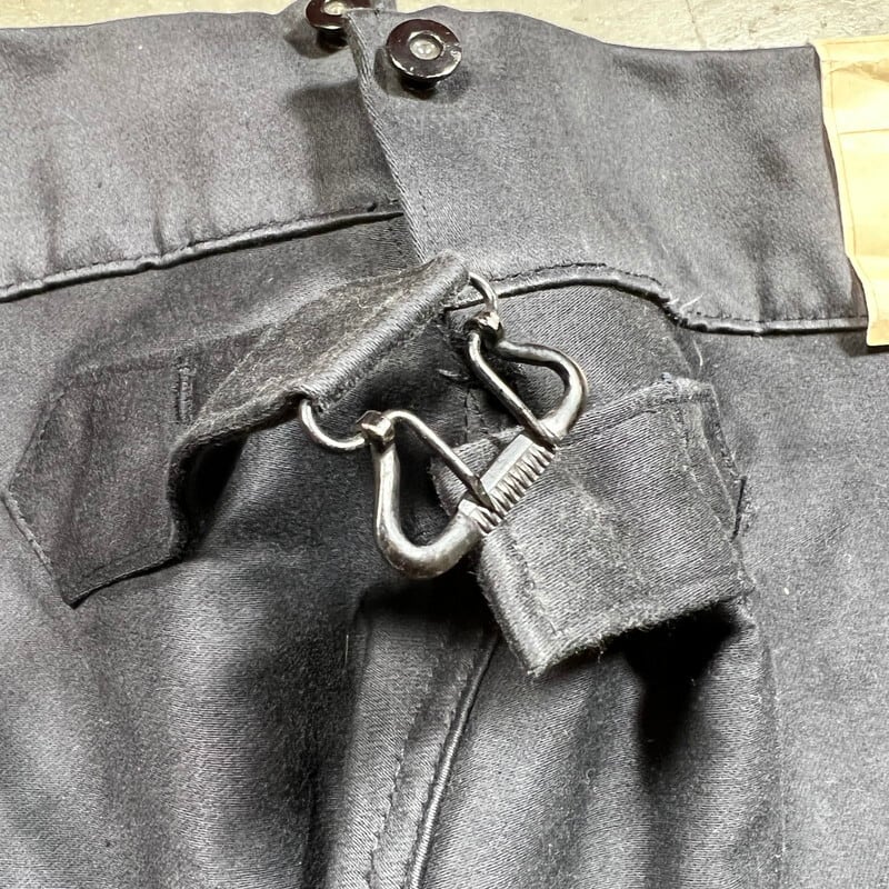 40's~50's ADOLPHE LAFONT ブラックモールスキンワークパンツ 40's~50's ADOLPHE LAFONT ブラックモールスキンワークパンツ