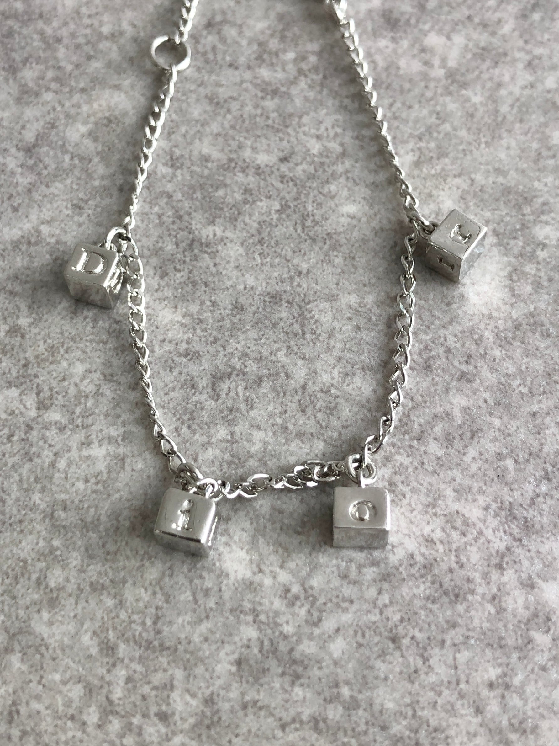 Christian Dior クリスチャン ディオール ブレスレット シルバー ロゴ