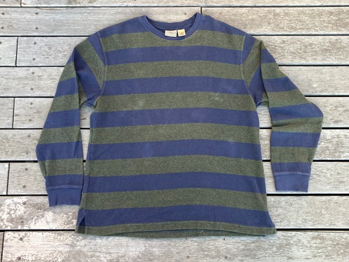 00s LL BEAN BORDER KNIT SWEATER