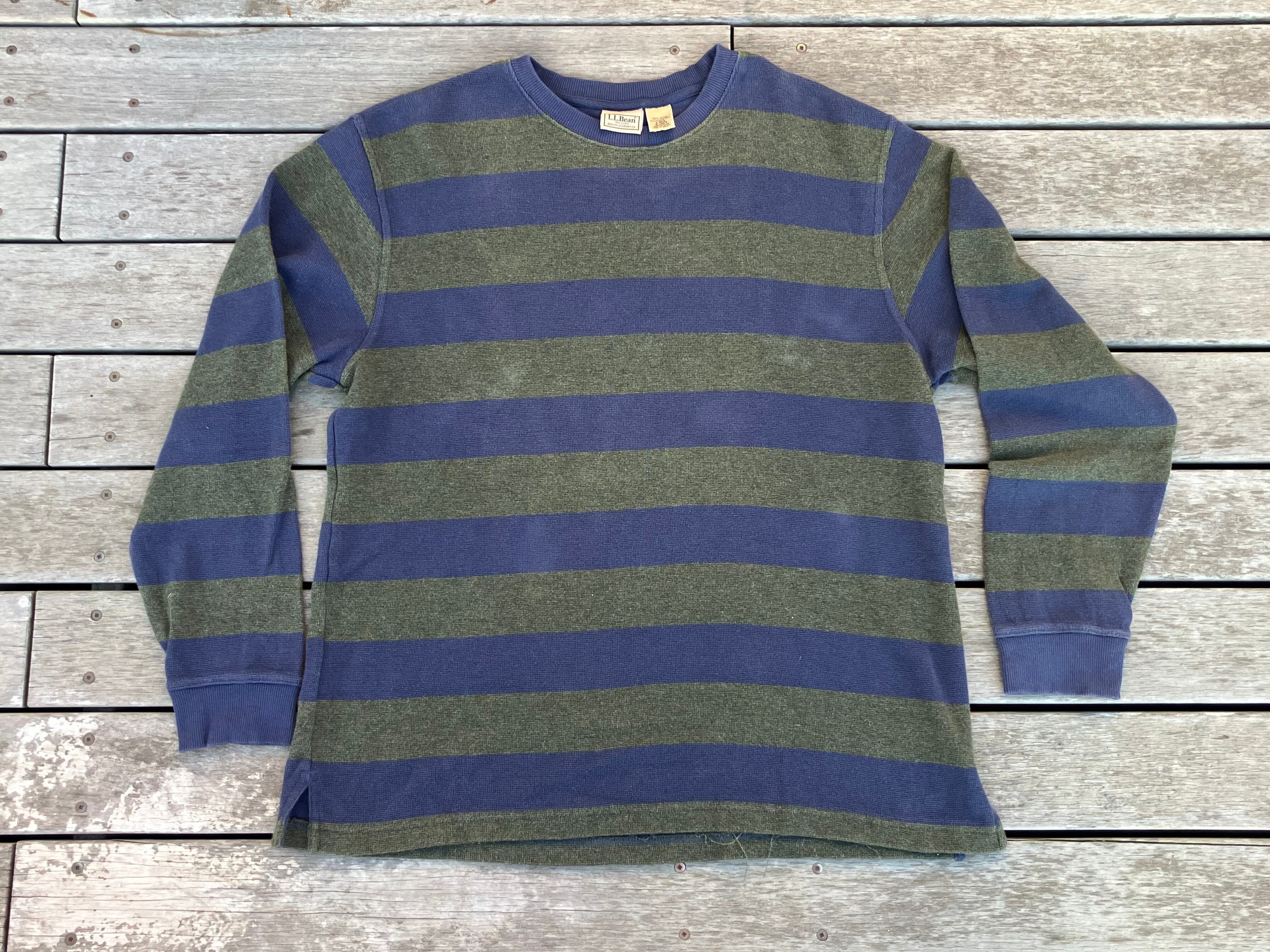 00s LL BEAN BORDER KNIT SWEATER