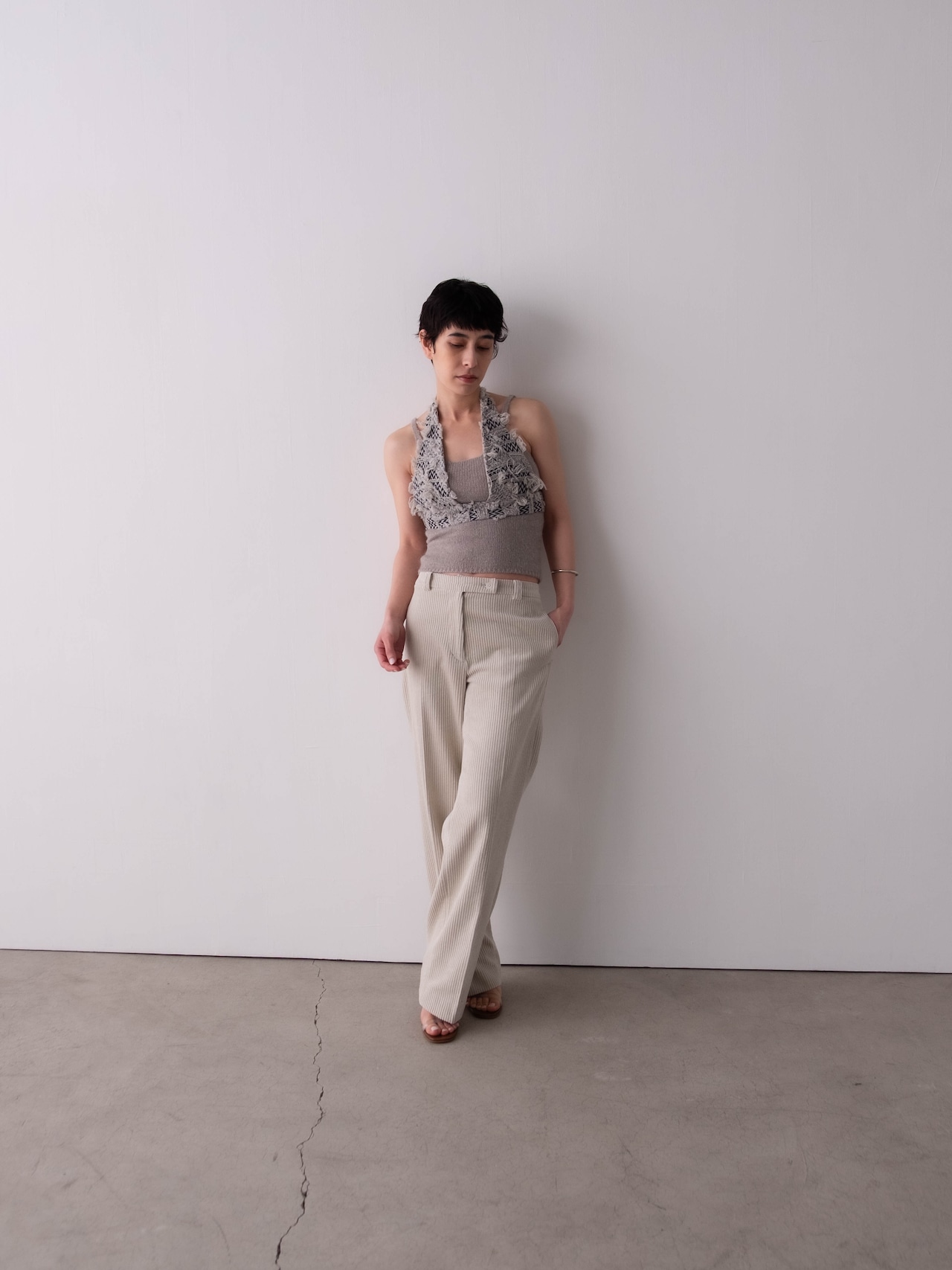ERiKOKATORi/EK13-9-2 corduroy slacks