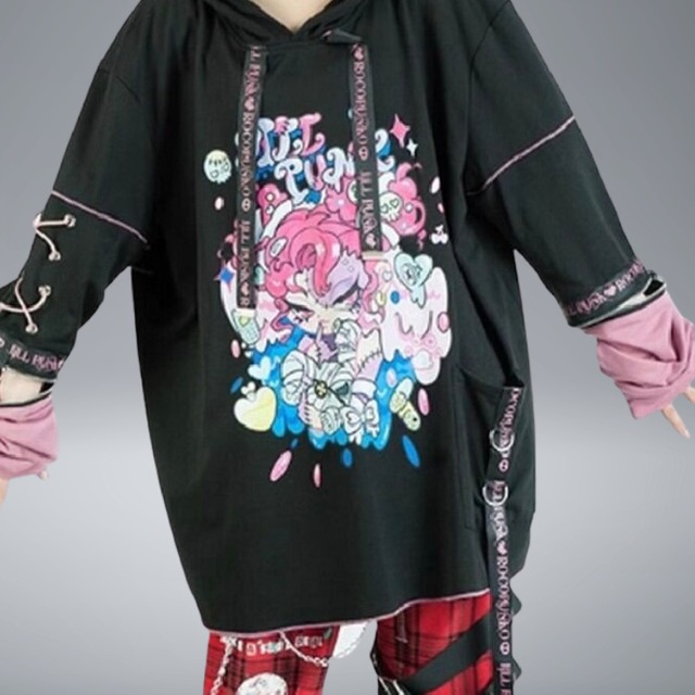 【カスタム】フード付きスウェットシャツパーカー　20594