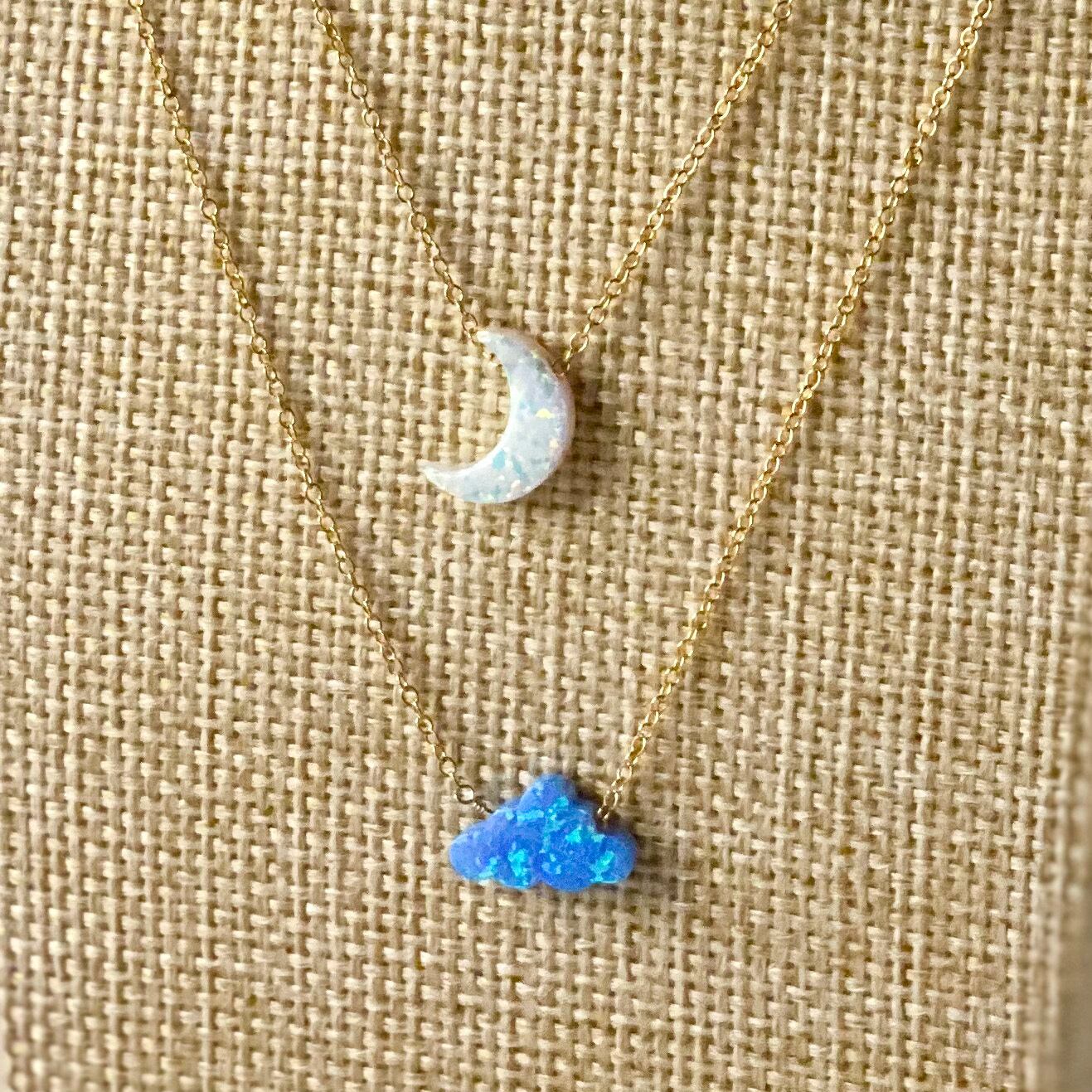雲オパールネックレス ゴールド（14KGF） | Bubble Gem⌇天然石