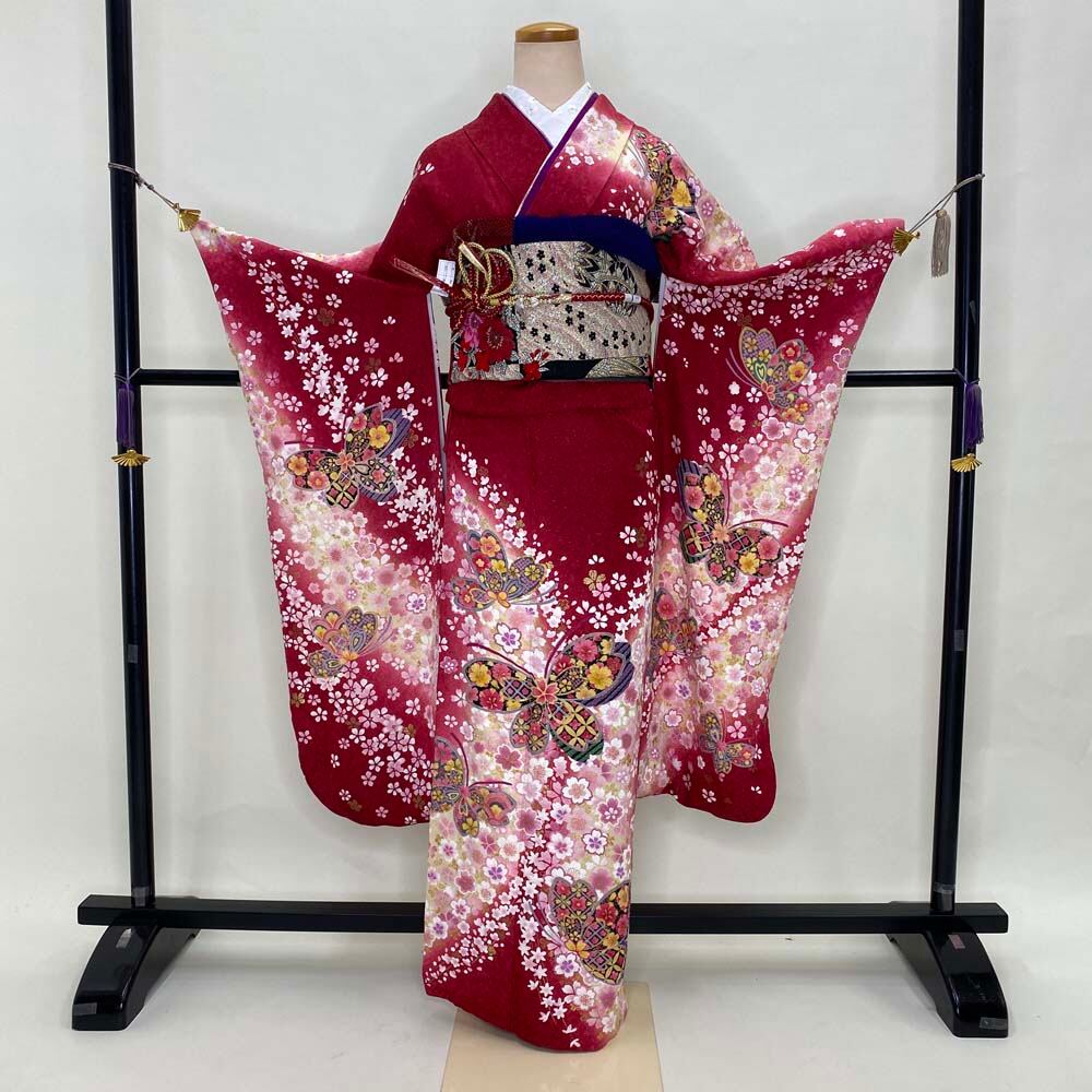 豪華 振袖 袋帯 帯揚げ 帯締め 紺 先んずる 