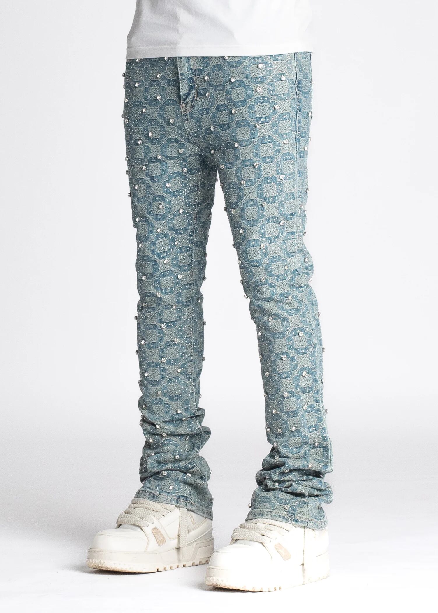 GUAPI / MONOGRAM EMBELLISHED DENIM/グアピ GUAPI / MONOGRAM EMBELLISHED DENIM | HOLICK