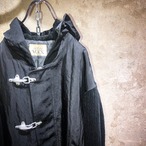 80's fireman pattern corduroy × nylon design jacket