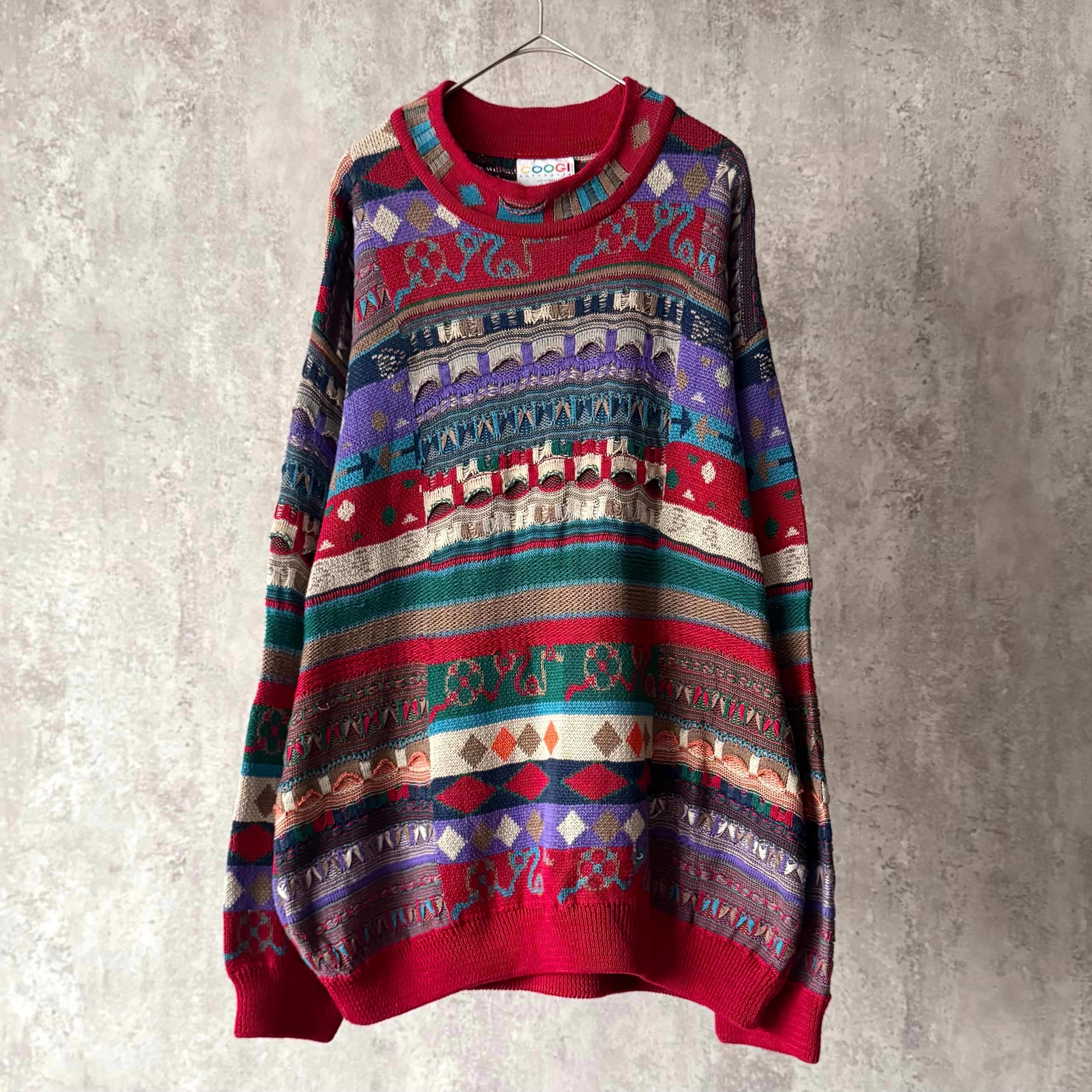 90s Coogi 3D cotton knit | Muri vintage