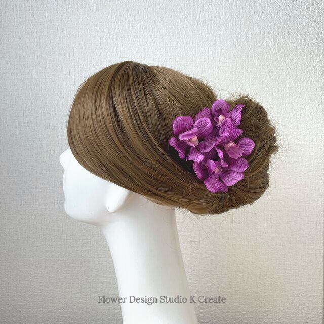1600円ビオラ あじさい 小花の髪飾り Uピン七五三 ウエディング スナイデル
